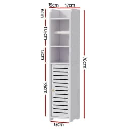 Bathroom Cabinet Toilet Roll Holder 3 Tier Floor Standing Tissue Storage Organizer Wooden Bathroom Shelf Cabinet
