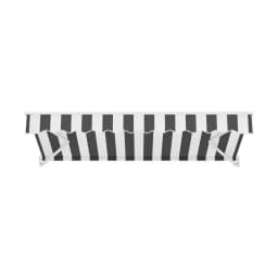 Retractable Folding Arm Motorized Sunshade Awning 2.5x2m Grey White