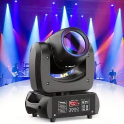 Professional 4pcs 120W RGBW Beam Spot Moving Head Lights + Aluminum Flight Case & Wheels – DMX Stage Lighting for DJ, Club, Wedding, Church