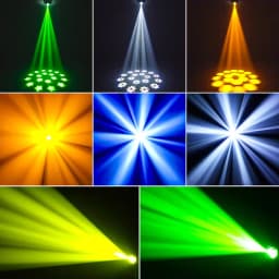 Professional 4pcs 120W RGBW Beam Spot Moving Head Lights + Aluminum Flight Case & Wheels – DMX Stage Lighting for DJ, Club, Wedding, Church