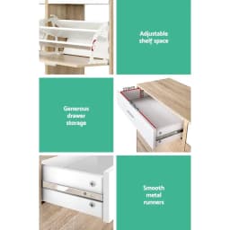 Shoe Rack Cabinet 36 Pair Adjustable Shelf Pine Storage Organizer Furniture