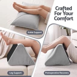 Ergonomic Bed Back Support Pillow with High Density Base Shredded Foam Velvet Cover for gaming Nursing Reading and Floor Seating