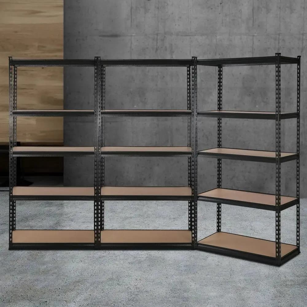 3x1.5M Heavy Duty Steel Shelving Rack Garage Warehouse Storage Metal Shelf Organizer