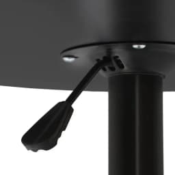 Adjustable Round Black Gas Lift Bar Table Modern Height Adjustable Pub Table Durable Metal Base Home Kitchen Dining Furniture