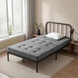 Foldable Single Foam Mattress 15cm Portable Guest Bed Camping Mat Sofa Cushion Lightweight Sleep Pad