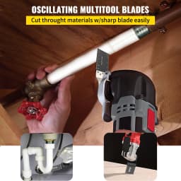 VEVOR 100PCS Oscillating Saw Blades Quick Release Multitool BladesKit HCS Tool Blades Cut Cutter for Wood Plastic Metal Nails