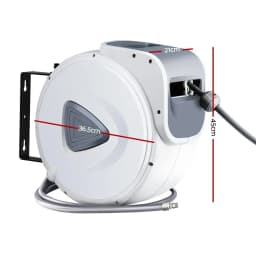 20m Retractable Air Hose Reel Wall Mounted Swivel Rewind Compressor Garage Hose System