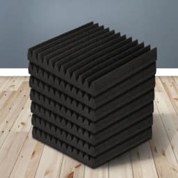 60Pcs Acoustic Foam Panels 30x30x5cm Studio Sound Absorption Wedge Treatment Panels for Recording Room Noise Reduction Decoration