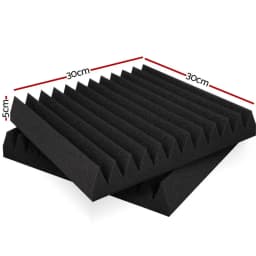 60Pcs Acoustic Foam Panels 30x30x5cm Studio Sound Absorption Wedge Treatment Panels for Recording Room Noise Reduction Decoration