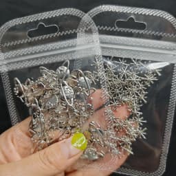 20pcs Silver Stars Nail Charms for Nail Art 3D Jewel Metal Meteor Nail Gems Hollow Out 3D Nail Decorations Alloy Manicure Parts