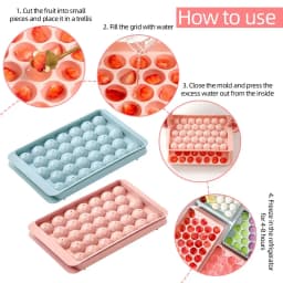 33 Ice Boll Cube Trays For Freezer Ice Ball Maker Mold Mini Circle Round Ice Cube Mold with Lid Making PCs for Cocktail Whiskey