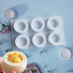 Silicone 6-Link Concave Cup Cake Mold Dimpled Cupcake Mold DIY Cake Chocolate Maker Tool Kitchen Baking Tool Accessories