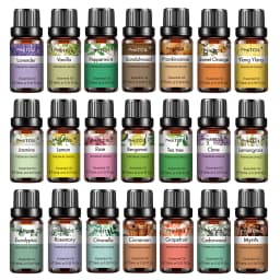 PHATOIL 10ml Essential Oils Pure Natural For Diffuser Aromatherapy Eucalyptus Bergamot Vanilla Aroma Oil for Candles Soap Making