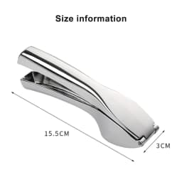 Garlic Press Manually Mashed Garlic Crusher Machine Handheld Ergonomic Grip Anti-Rust Cooking Ginger Crusher Kitchen Tools