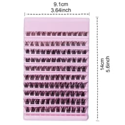 Lash Clusters 120pcs Cluster Lashes 8-16mm Wispy Individual Lashes Extensions Natural Look Lashes D Curl Fluffy Cluster Lashes