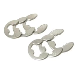 200pcs/304 Stainless Steel E-Shaped Open Snap Ring, C-Shaped Retaining Ring, E-Shaped Retaining Ring for Shaft