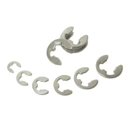200pcs/304 Stainless Steel E-Shaped Open Snap Ring, C-Shaped Retaining Ring, E-Shaped Retaining Ring for Shaft