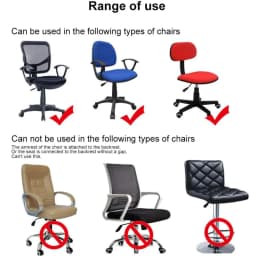 Stretch Elastic Velvet 2 Piece Universal Computer Chair Seat Cover Rotating Office Chair Slipcover