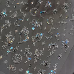 1pcs 5D Diamond Butterfly Nail Art Stickers Holographic Butterfly Nail Decorations Decals DIY Self-Adhesive Slider Accessories