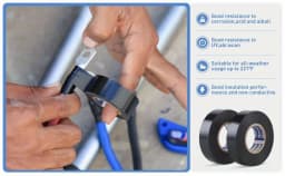 1 Piece PVC Colored Electrical Tape Is Waterproof, Flame-Retardant, Insulated, and Environmentally Friendly