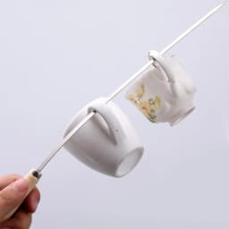 5/10pcs Wooden Handle Anti-Scalding Barbecue Skewers Can Be Reused 304 Stainless Steel Metal Barbecue Skewers Wide Skewers