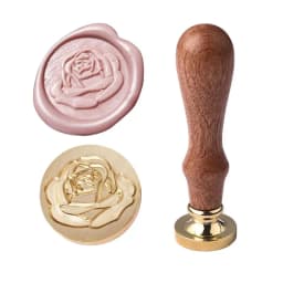 Wax Seal Copper Head Curlicue Vintage Rose DIY Scrapbooking Vintage Wax Sealing Stamp Invitation/Envelop Gift