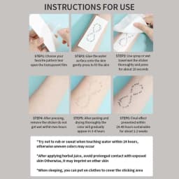 1pc Flame Text Arm Waterproof Temporary Tattoo, Long-Lasting 1-2 Weeks, Realistic Semi-Permanent Fake Tattoo