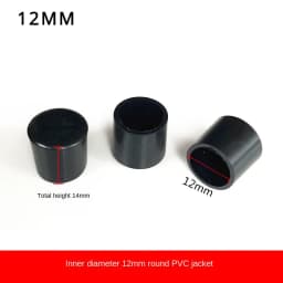 Round Rubber Chair Leg Pad 10/12/14/16/20/25mm Furniture Leg Table End Plug PVC Silent Anti-slip Floor Protection Cap Foot Cover