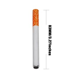 Creative cigarette shaped metal pipe washable portable filtering aluminum pipe Durable Ceramic tobacco Cigarette pipe