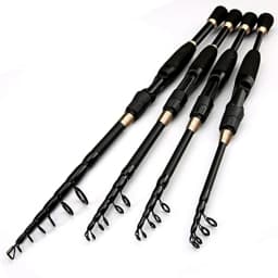 1.6-2.4m Telescopic Fishing Rods Ultralight Weight Spinning Casting Carbon Pole Fishing Accessories Lure Weight 10-30g