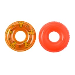 20Pcs Cartoon Duck Inflatable Swimming Ring Pool Bath Toys for Kids Summer Theme Birthday Baby Shower Party Favors Pinata Filler