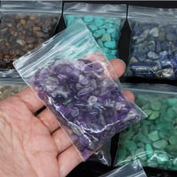 Natural Mixed Quartz Crystal Chips Stone Rock Gravel Specimen Fish Tank Aquarium Decor Natural Tumbled Stones and Ore Minerals