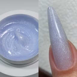 MSHARE 50g Shimmer Pink White Acrylic Gel TPO Free Glitter Shiny Extension Acryl Hard Gel Nails Sculpting Construction