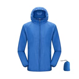 JNLN Men Women Waterproof Hiking Jackets Quick Dry Camping Windbreaker Unisex Outdoor Trekking Raincoat Anti UV Packable Clothes