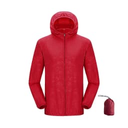 JNLN Men Women Waterproof Hiking Jackets Quick Dry Camping Windbreaker Unisex Outdoor Trekking Raincoat Anti UV Packable Clothes