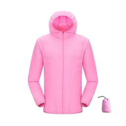 JNLN Men Women Waterproof Hiking Jackets Quick Dry Camping Windbreaker Unisex Outdoor Trekking Raincoat Anti UV Packable Clothes