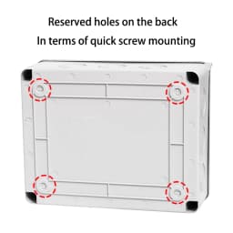 HT Series Junction Box 2/3/5/8/12/15/18/24 WAY PC Plastic Outdoor Electrical IP65 Waterproof Distribution Box Switch Box
