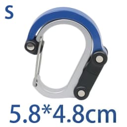 Camping Hybrid Gear Clip Carabiner Rotating Hook Clip Non-Locking Strong Clips for Fishing Hiking Travel Backpack Carabiner Clip