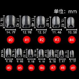 ARTAUG 240PCS Short Press On Nails Square White Gel Lucency Fake Nails Full Cover Fake Nail Set Press On Summer Cheap Nails