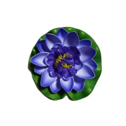 10/17/28cm Lotus Artificial Flower Floating Fake Lotus Plant Lifelike Water Lily Micro Landscape for Pond Garden Decor