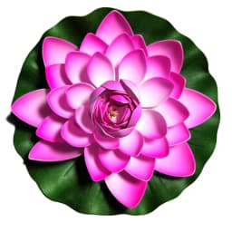 10/17/28cm Lotus Artificial Flower Floating Fake Lotus Plant Lifelike Water Lily Micro Landscape for Pond Garden Decor