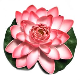 10/17/28cm Lotus Artificial Flower Floating Fake Lotus Plant Lifelike Water Lily Micro Landscape for Pond Garden Decor