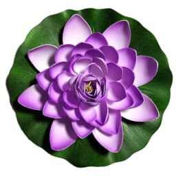 10/17/28cm Lotus Artificial Flower Floating Fake Lotus Plant Lifelike Water Lily Micro Landscape for Pond Garden Decor