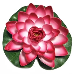 10/17/28cm Lotus Artificial Flower Floating Fake Lotus Plant Lifelike Water Lily Micro Landscape for Pond Garden Decor