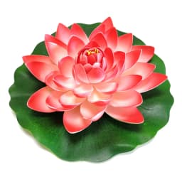 10/17/28cm Lotus Artificial Flower Floating Fake Lotus Plant Lifelike Water Lily Micro Landscape for Pond Garden Decor