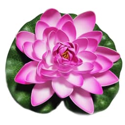 10/17/28cm Lotus Artificial Flower Floating Fake Lotus Plant Lifelike Water Lily Micro Landscape for Pond Garden Decor