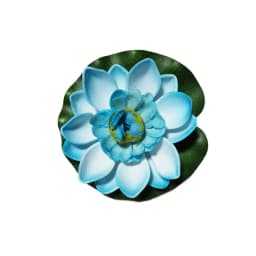 10/17/28cm Lotus Artificial Flower Floating Fake Lotus Plant Lifelike Water Lily Micro Landscape for Pond Garden Decor