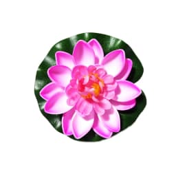 10/17/28cm Lotus Artificial Flower Floating Fake Lotus Plant Lifelike Water Lily Micro Landscape for Pond Garden Decor