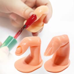 1pcs Plastic Finger Mode Manicure Practice Finger Nail Fashion Beginners Training Acrylic UV Gel Artificial Hand Finger Design