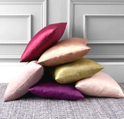 Imitated Silk Pillow Case 100% Satin Cushion Cover 50X50 Solid Pillowcase 60x60cm Home Decor for Sofa Chair 45x45 40X40 Smooth